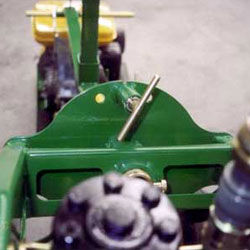 Spring loaded handle allows for drilling on slightly uneven terrain.