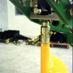 Remove Auger by simply pulling the pin.