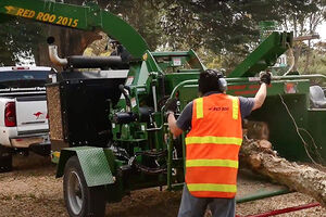 Woodchipper Hire 380mm(15) Bushfire Prevention